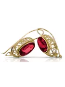 Vintage  Ruby 14K Yellow gold vec023y